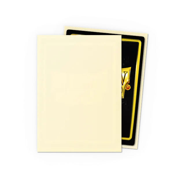 Dragon Shield Standard Size Matte Sleeves - Ivory - 100 Count - Deck Out Gaming