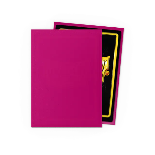 Dragon Shield Standard Size Matte Sleeves - Magenta - 100 Count - Deck Out Gaming