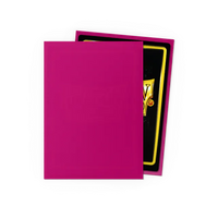 Dragon Shield Standard Size Matte Sleeves - Magenta - 100 Count - Deck Out Gaming