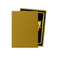 Dragon Shield Standard Size Matte Sleeves - Gold - 100 Count - Deck Out Gaming
