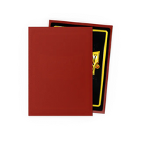Dragon Shield Standard Size Matte Sleeves - Red - 100 Count - Deck Out Gaming