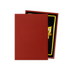 Dragon Shield Standard Size Matte Sleeves - Red - 100 Count - Deck Out Gaming