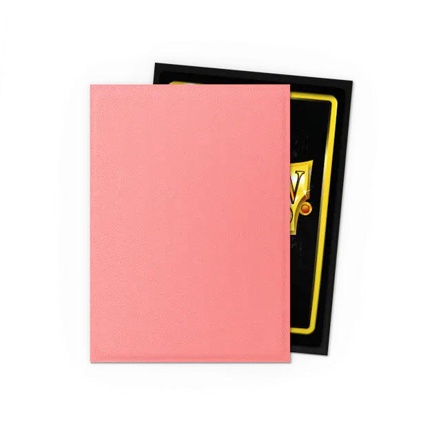 Dragon Shield Standard Size Dual Matte Sleeves - Peach - 100 Count - Deck Out Gaming