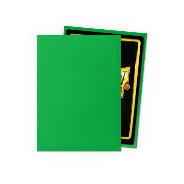 Dragon Shield Standard Size Matte Sleeves - Apple Green - 100 Count - Deck Out Gaming