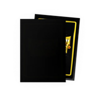 Dragon Shield Standard Size Matte Sleeves - Black - 100 Count - Deck Out Gaming