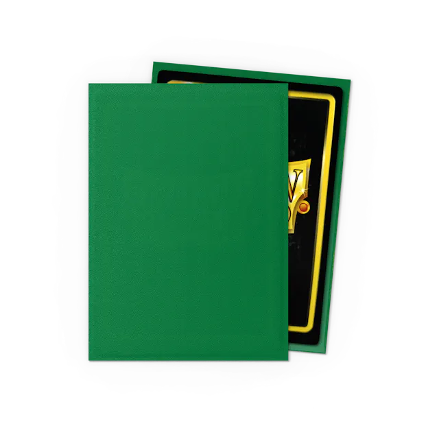 Dragon Shield Standard Size Matte Sleeves - Green - 100 Count - Deck Out Gaming