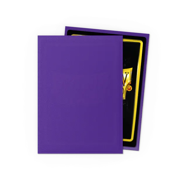 Dragon Shield Standard Size Matte Sleeves - Purple - 100 Count - Deck Out Gaming