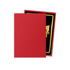 Dragon Shield Standard Size Matte Sleeves - Crimson - 100 Count - Deck Out Gaming
