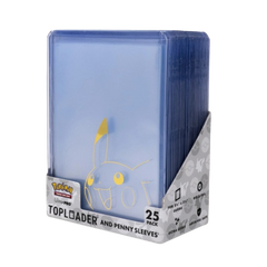Ultra Pro Regular Pikachu Toploaders With Sleeves - 3"x4" - 25 count - Deck Out Gaming