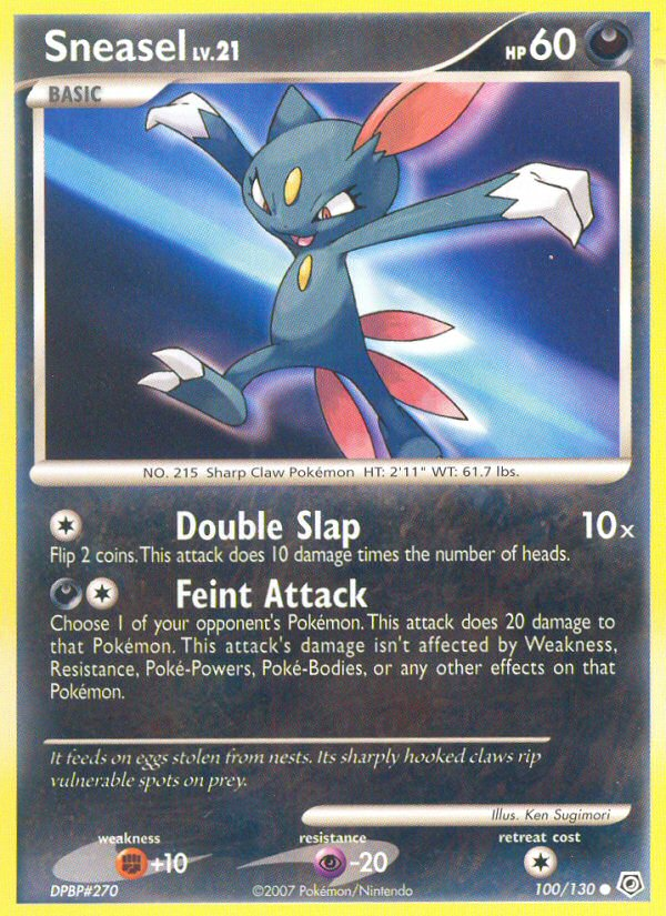 Sneasel (100) [Diamond and Pearl] Reverse Holofoil - Deck Out Gaming