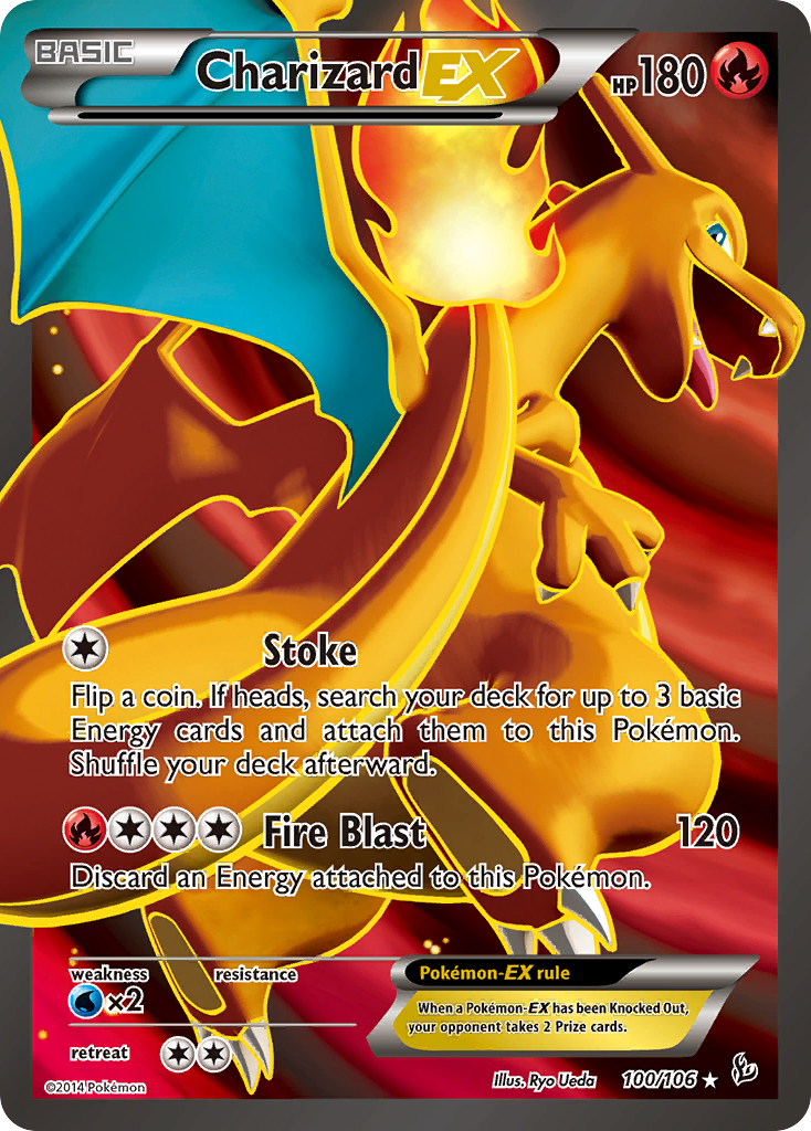 Charizard EX (100 Full Art) (100) [XY - Flashfire] - Deck Out Gaming