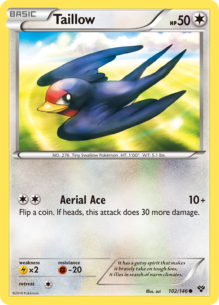 Taillow (102) [XY Base Set] Reverse Holofoil - Deck Out Gaming