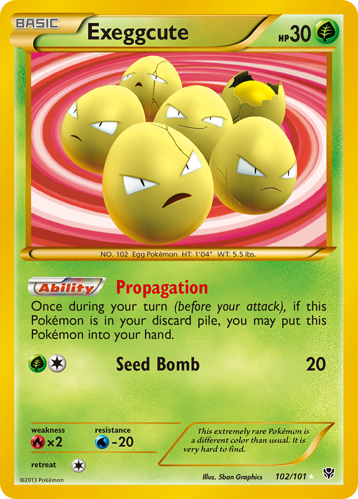 Exeggcute (102 Secret Rare) (102) [Plasma Blast] - Deck Out Gaming