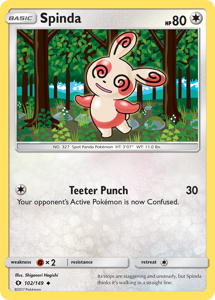 Spinda (102) [SM Base Set] Reverse Holofoil - Deck Out Gaming