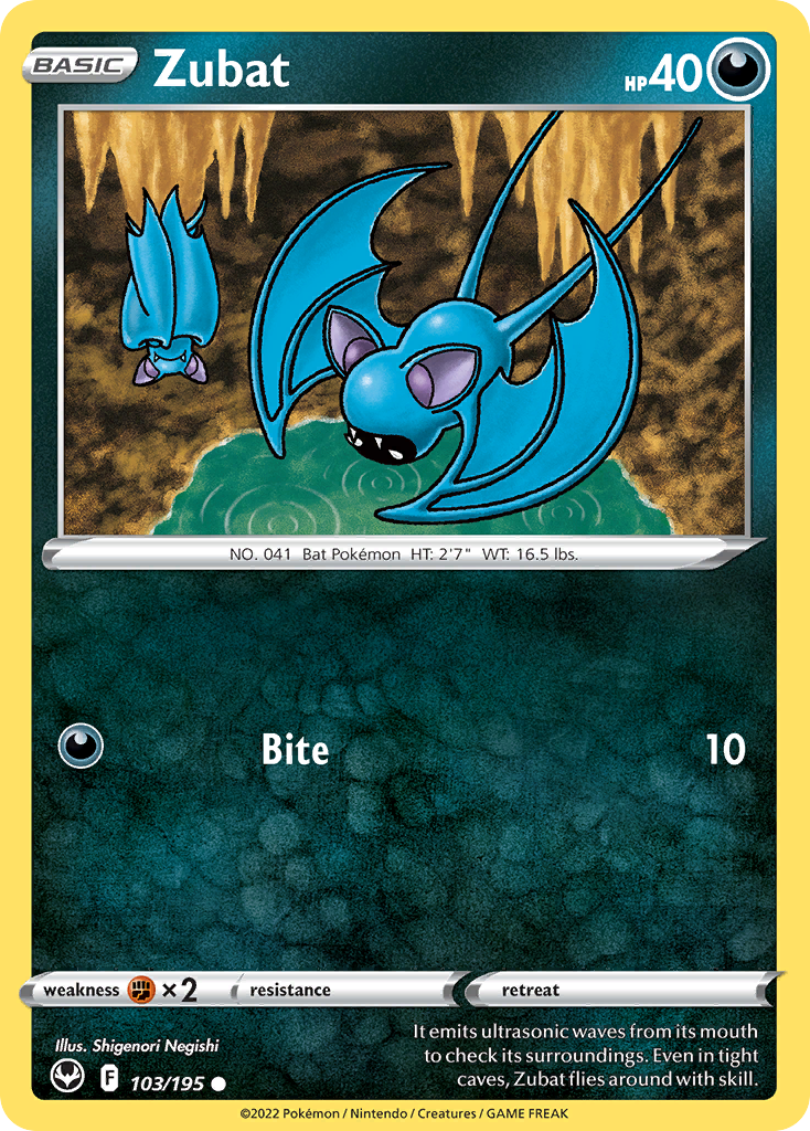 Zubat (103/195) [Sword & Shield: Silver Tempest] - Deck Out Gaming