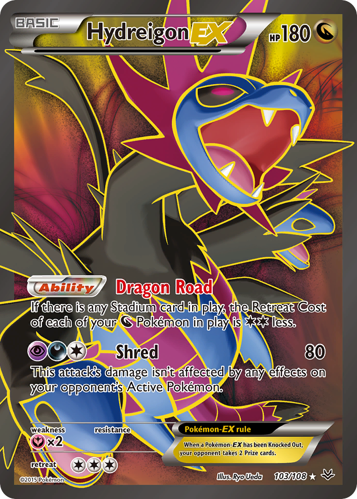 Hydreigon EX (103 Full Art) (103) [XY - Roaring Skies] - Deck Out Gaming