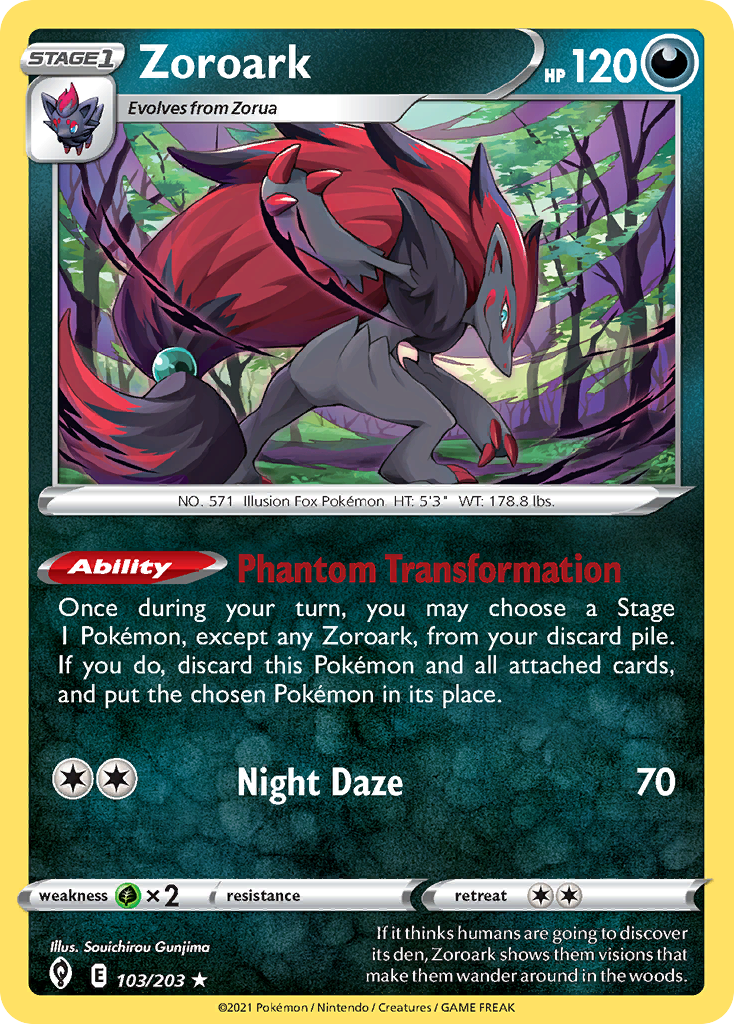 Zoroark (103/203) [Sword & Shield: Evolving Skies] Reverse Holofoil - Deck Out Gaming