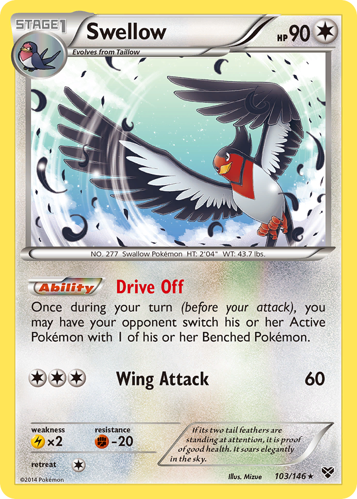 Swellow (103) [XY Base Set] - Deck Out Gaming