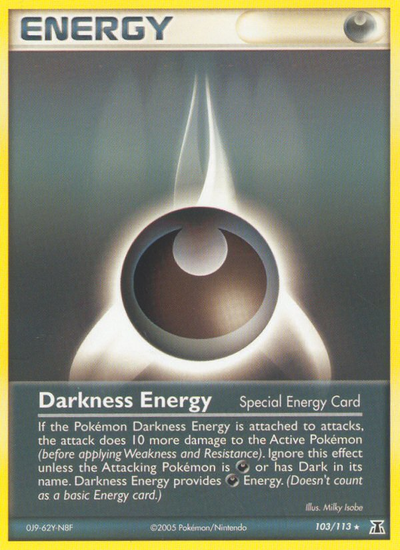 Darkness Energy (Special) (103) [Delta Species] Reverse Holofoil