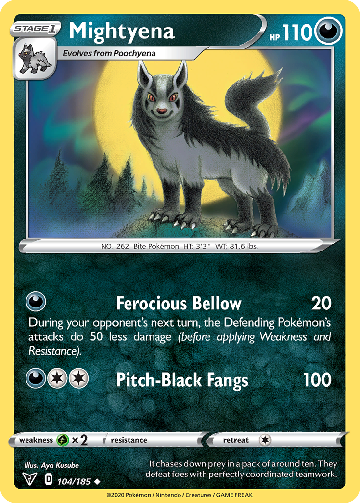 Mightyena [SWSH04: Vivid Voltage] Reverse Holofoil - Deck Out Gaming