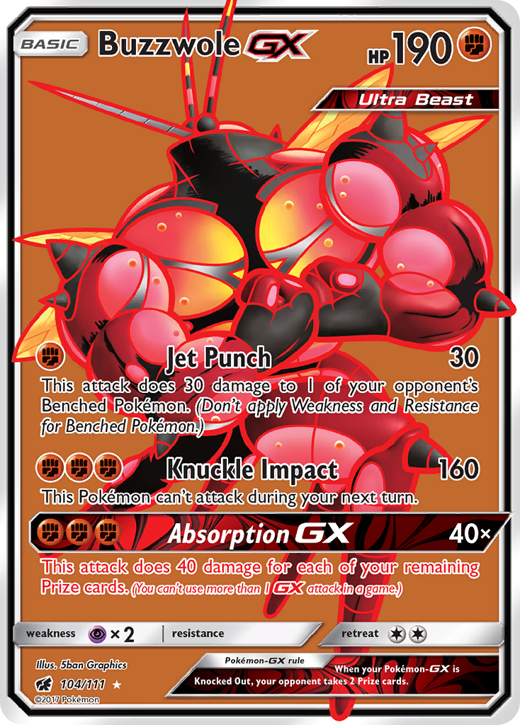 Buzzwole GX (Full Art) (104) [SM - Crimson Invasion] - Deck Out Gaming