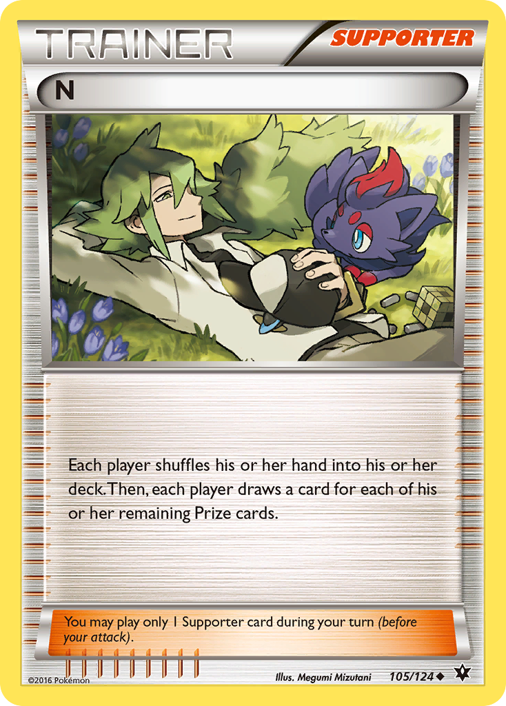 N (Supporter) (105) [XY - Fates Collide] - Deck Out Gaming