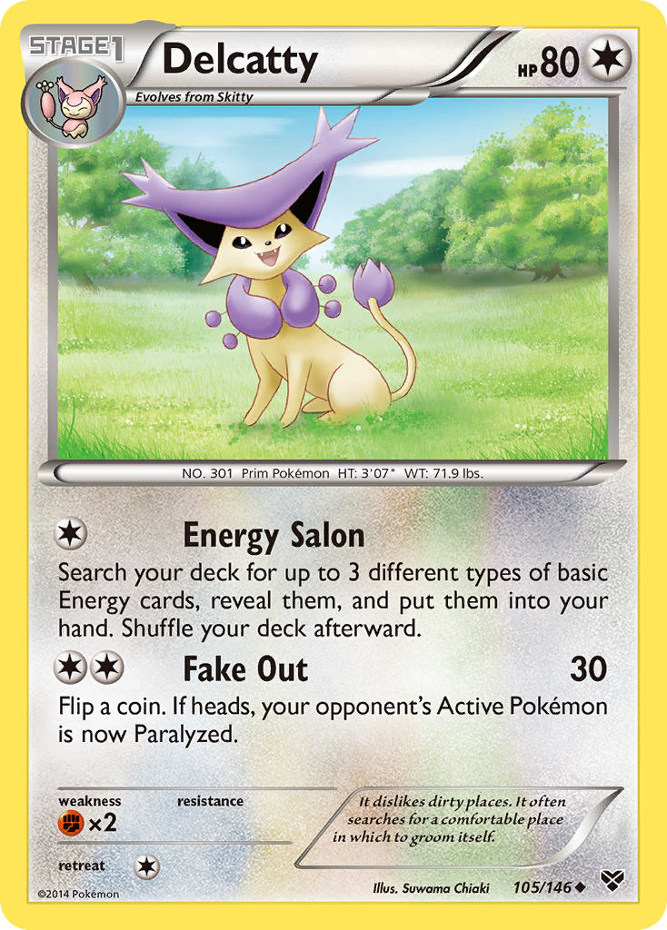 Delcatty (105) [XY Base Set] Reverse Holofoil - Deck Out Gaming