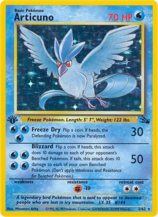 Articuno (2) [Fossil] Unlimited Holofoil