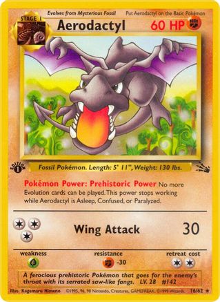 Aerodactyl (16) [Fossil] 1st Edition - Deck Out Gaming