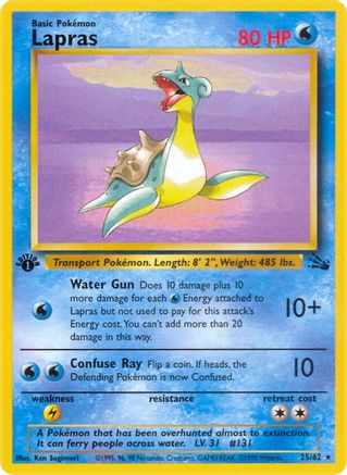 Lapras (25) [Fossil] 1st Edition - Deck Out Gaming