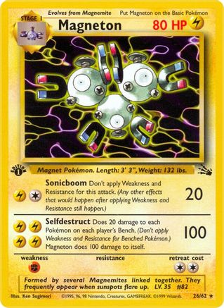 Magneton (26) [Fossil] 1st Edition - Deck Out Gaming