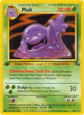 Muk (28) [Fossil] 1st Edition - Deck Out Gaming