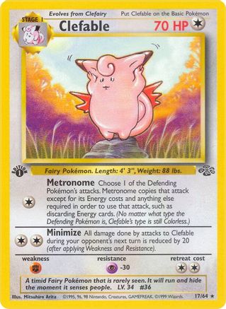 Clefable (17) [Jungle] 1st Edition