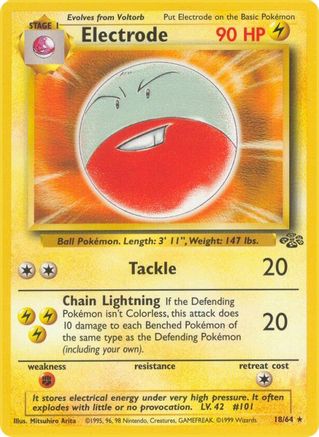 Electrode (18) [Jungle] 1st Edition - Deck Out Gaming