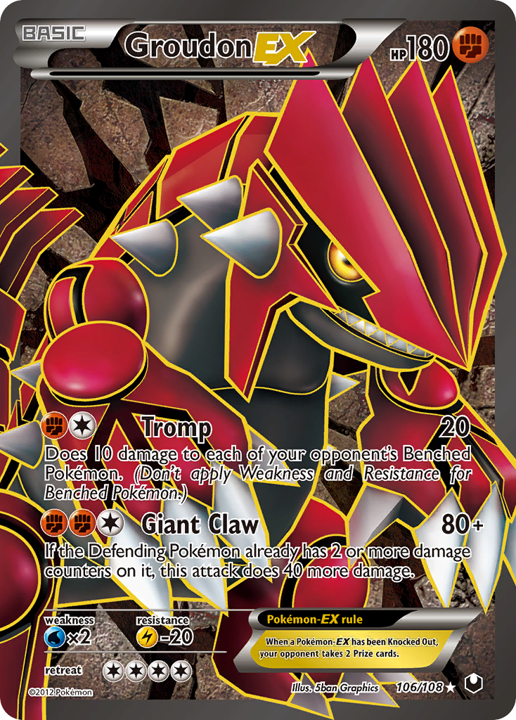 Groudon EX (106 Full Art) (106) [Dark Explorers] - Deck Out Gaming