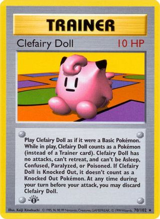 Clefairy Doll (70) [Base Set (Shadowless)] 1st Edition