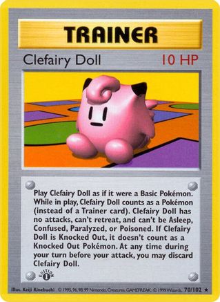 Clefairy Doll (70) [Base Set (Shadowless)] 1st Edition - Deck Out Gaming