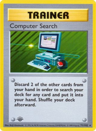Computer Search (71) [Base Set (Shadowless)] 1st Edition