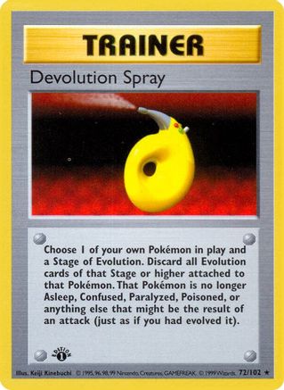 Devolution Spray (72) [Base Set (Shadowless)] 1st Edition
