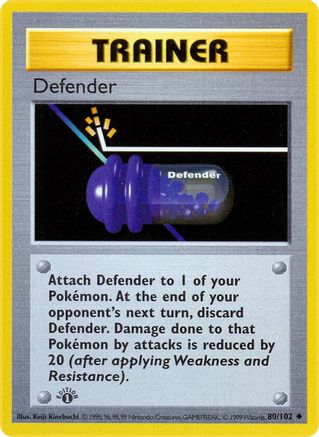 Defender (80) [Base Set (Shadowless)] 1st Edition