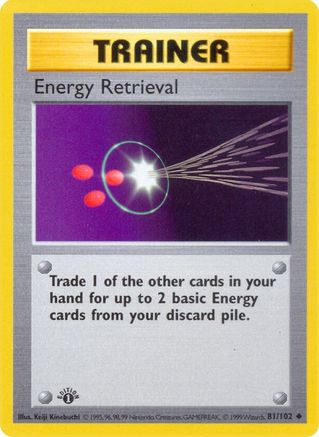 Energy Retrieval (81) [Base Set (Shadowless)] Unlimited