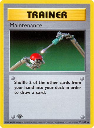 Maintenance (83) [Base Set (Shadowless)] Unlimited - Deck Out Gaming