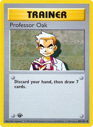 Professor Oak (88) [Base Set (Shadowless)] Unlimited - Deck Out Gaming