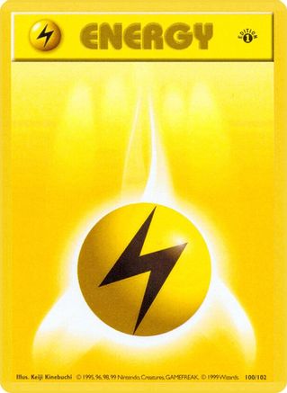 Lightning Energy (100) [Base Set (Shadowless)] 1st Edition