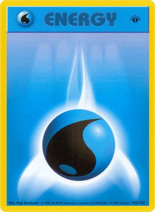 Water Energy (102) [Base Set (Shadowless)] 1st Edition