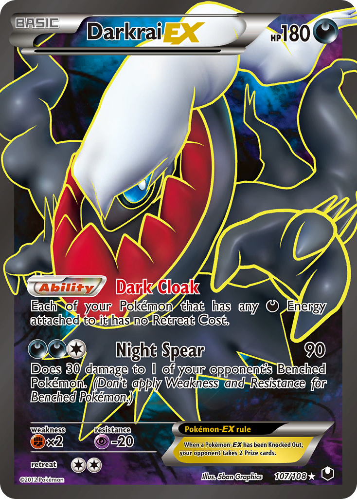 Darkrai EX (107 Full Art) (107) [Dark Explorers] - Deck Out Gaming