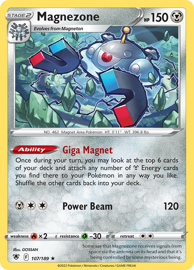 Magnezone (107/189) (Theme Deck Exclusive) [Sword & Shield: Astral Radiance]