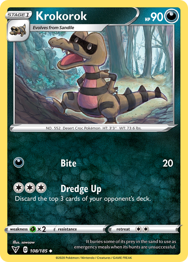 Krokorok [SWSH04: Vivid Voltage] Reverse Holofoil - Deck Out Gaming
