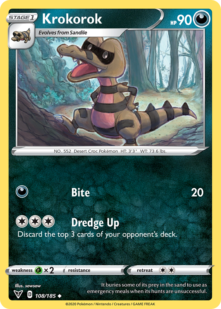 Krokorok [SWSH04: Vivid Voltage] Reverse Holofoil - Deck Out Gaming