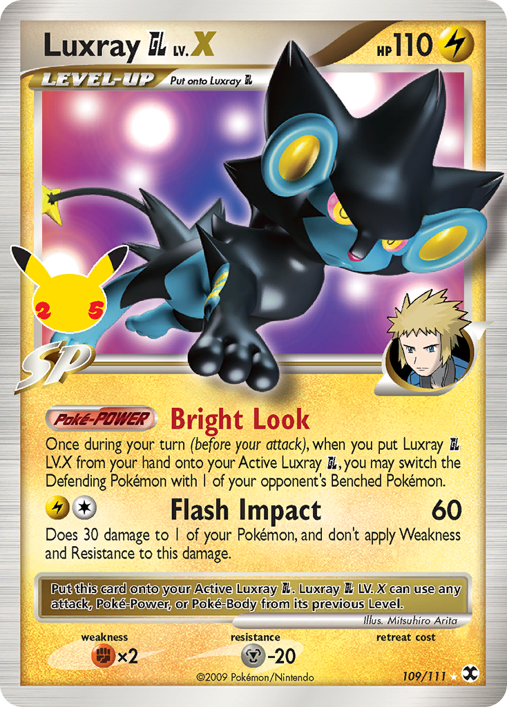 Luxray GL LV.X (109/111) [Celebrations: 25th Anniversary - Classic Collection] - Deck Out Gaming